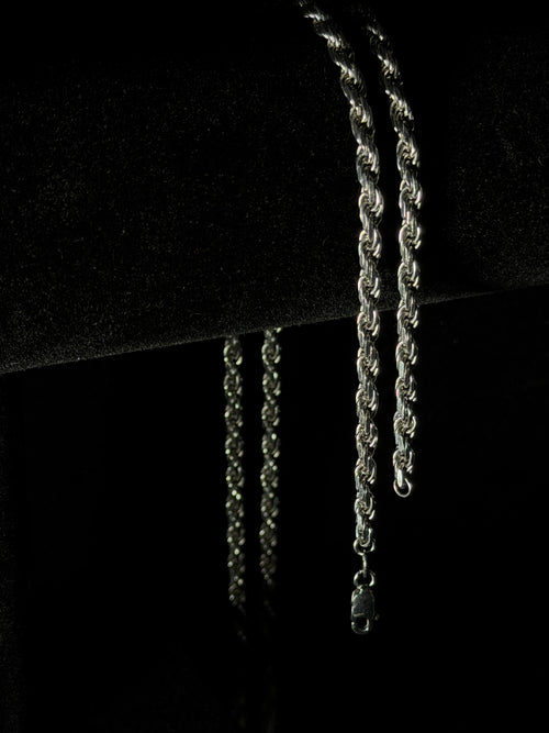 4MM 925.SILVER ROPE CHAIN – 22”